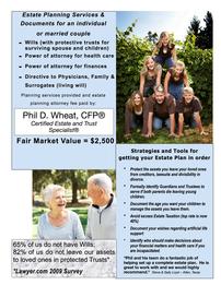 Estate Planning Services Package by Phil Wheat, CFP 202//261